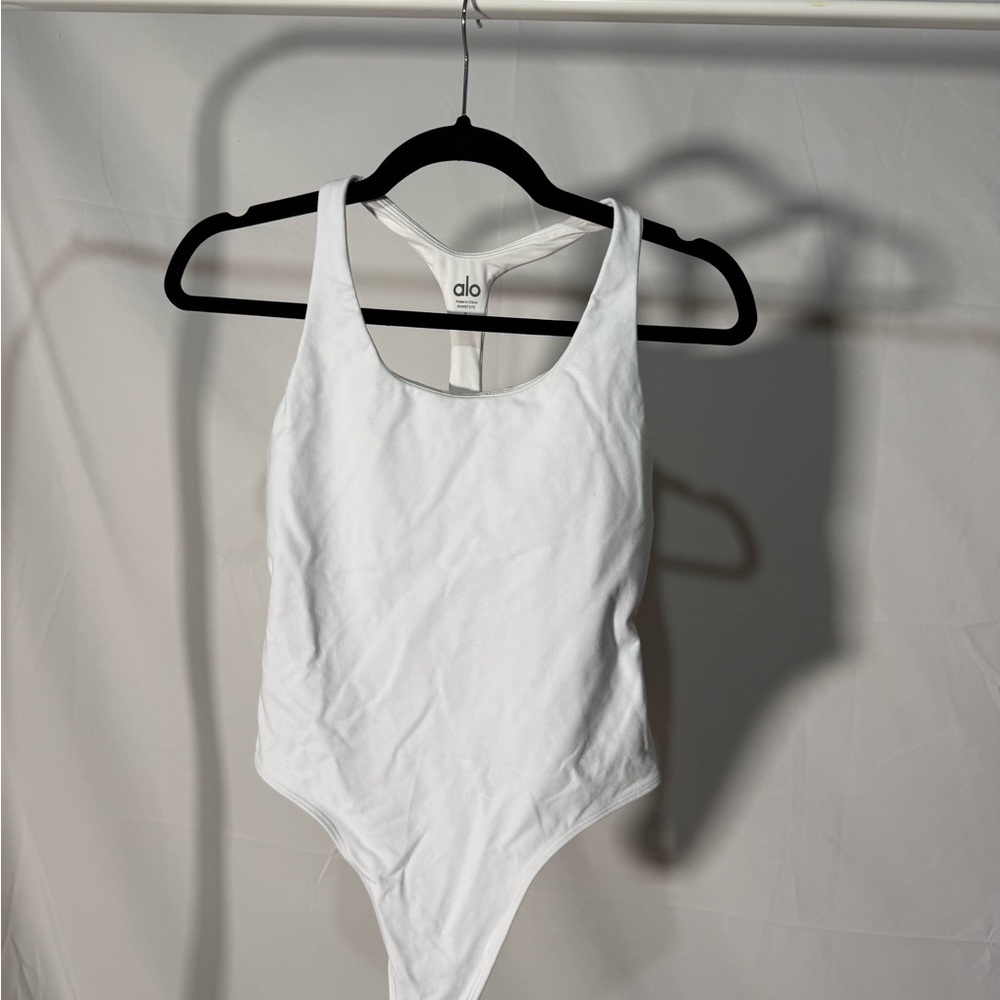 ALO Yoga White Bodysuit